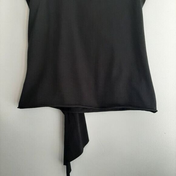 ESSENTIEL ANTWERP Sleeveless Surplice V-Neck Tank Top Black Sz M (3) - Picture 10 of 12
